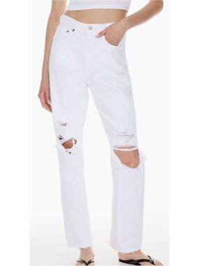 Agolde '90s Jean Distressed High Rise Straight Jeans